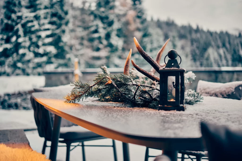 Chalet in Tyrol. Close-up