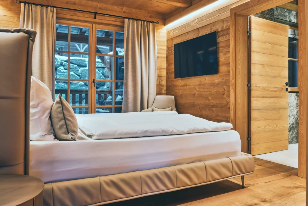 Chalet in Tyrol. Bedroom on the first floor