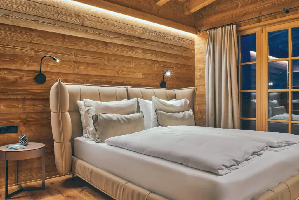 Chalet in Tyrol. Bedroom on the first floor