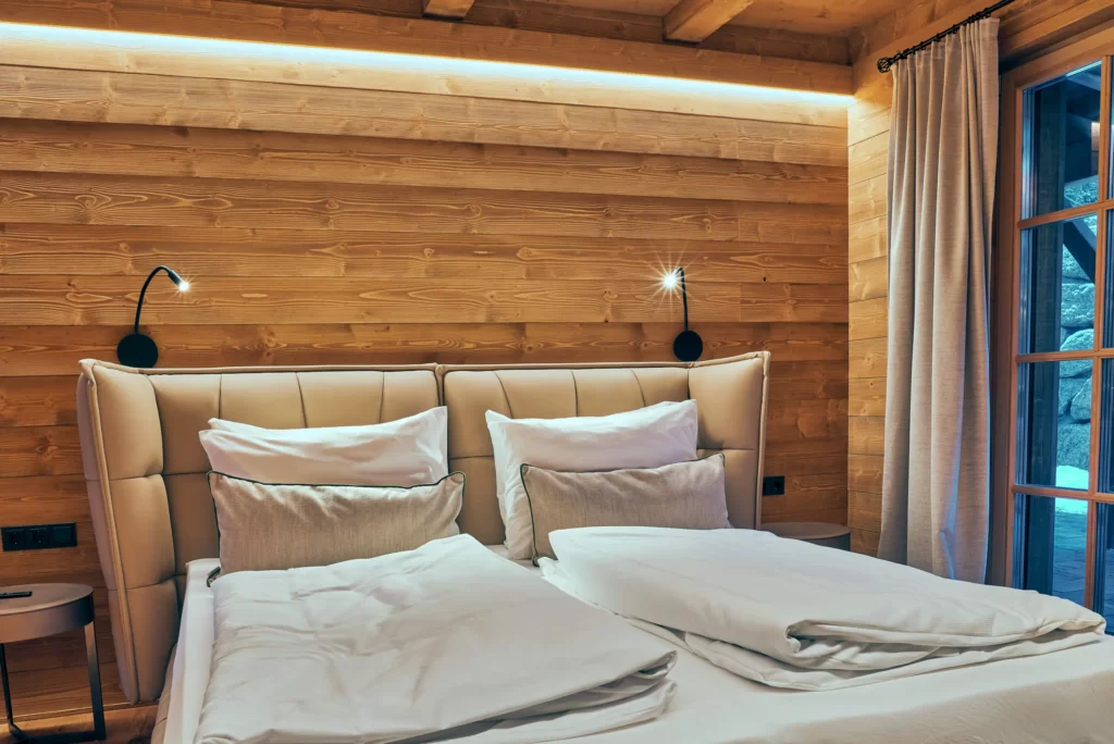 Chalet in Tyrol. Bedroom on the first floor