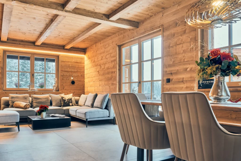 Chalet in Tyrol. Living area
