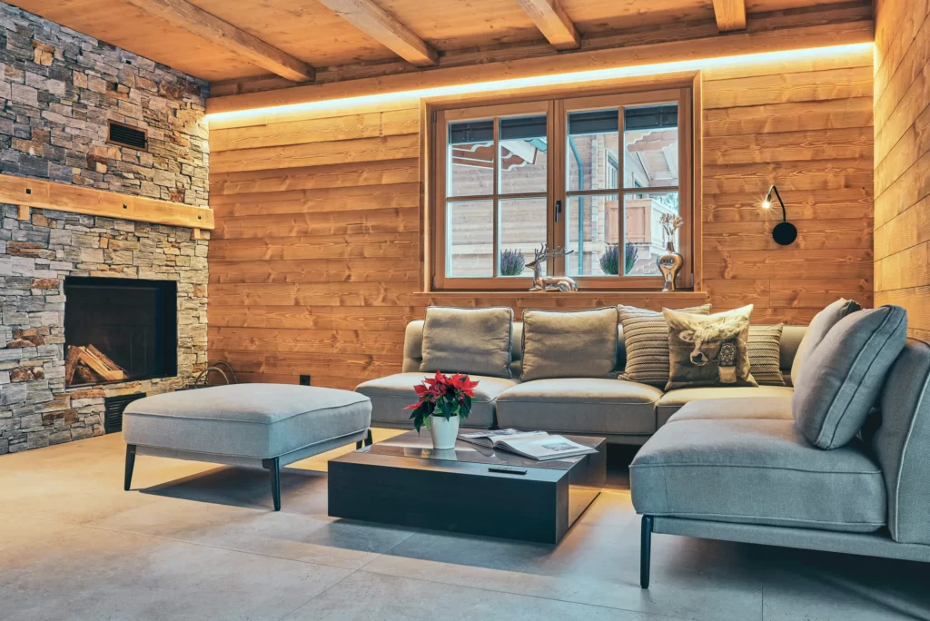Chalet in Tyrol. Living area