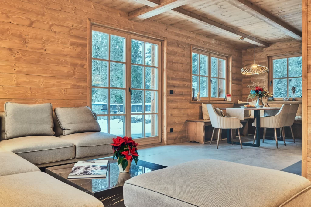 Chalet in Tyrol. Living area