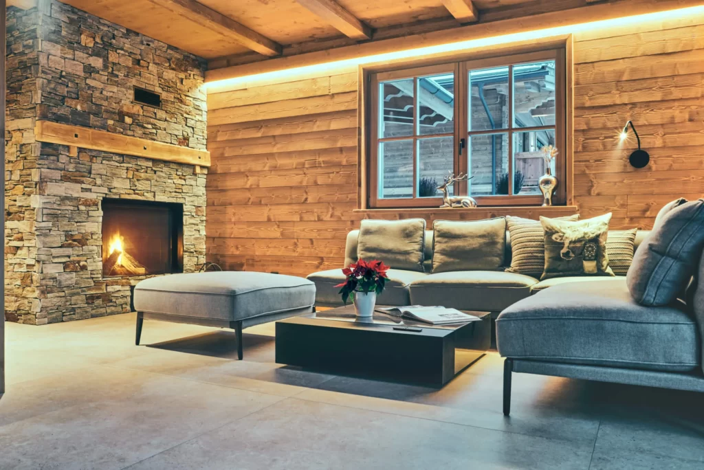 Chalet in Tyrol. Living area